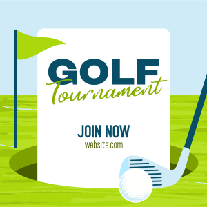 Simple Golf Tournament Instagram post Image Preview