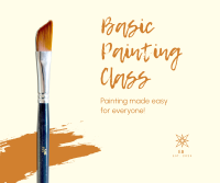 Basic Painting Class Facebook Post Image Preview