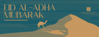 Eid Adha Camel Facebook Cover Design