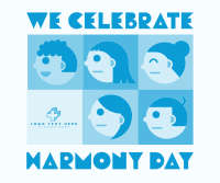 Tiled Harmony Day Facebook Post Design