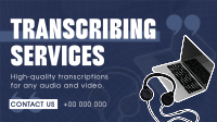 Minimalist Transcribing Services Animation Preview