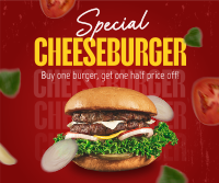 Special Cheeseburger Deal Facebook Post Design