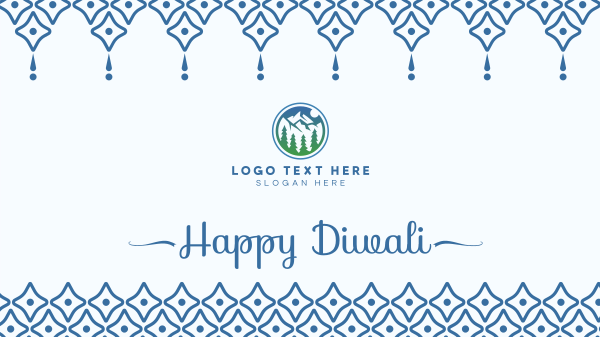 Boho Diwali Greeting Facebook Event Cover Design Image Preview