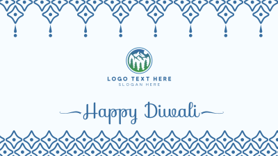 Boho Diwali Greeting Facebook event cover Image Preview