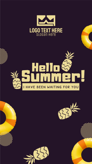 Hello Summer Instagram story Image Preview