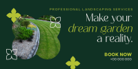 Garden Landscaping Service Twitter Post Design