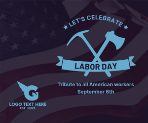 Labor Day Badge Facebook post