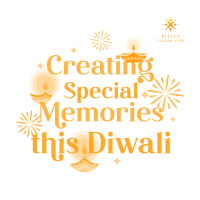 Diya Diwali Wishes Instagram Post Design