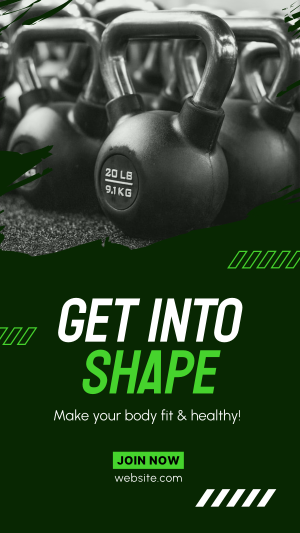 Get Into Shape Instagram story Image Preview