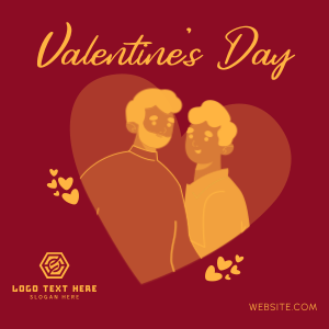 Valentine Couple Instagram post Image Preview