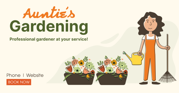 Auntie's Gardening Facebook Ad Design Image Preview