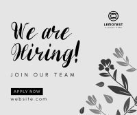 Floral Hiring Facebook Post Design