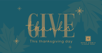 Minimalist Thanksgiving Facebook ad Image Preview