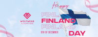 Simple Finland Indepence Day Facebook Cover Image Preview