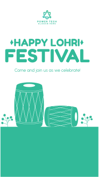 Happy Lohri Festival Facebook story Image Preview