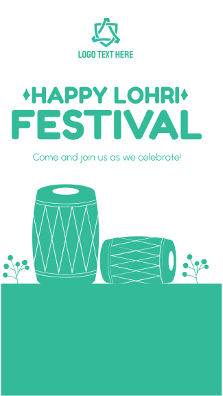 Happy Lohri Festival Facebook story