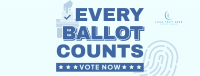 Every Ballot Counts Facebook Cover Image Preview