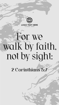 Walk by Faith YouTube Short Design