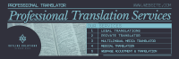 Minimalist Translation Services Twitter Header Image Preview