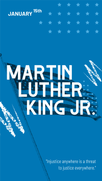 Honoring Martin Luther Facebook Story Design