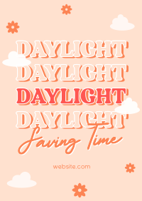 Quirky Daylight Saving Poster Image Preview