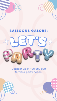 Cute Party Planner YouTube short Image Preview