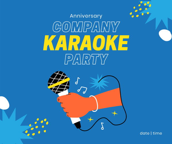 Company Karaoke Facebook Post Design Image Preview