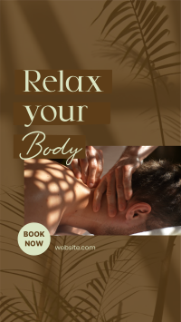 Relaxing Body Massage TikTok Video Design