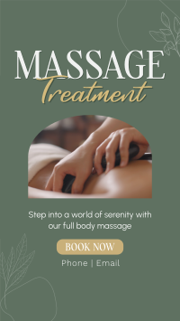 Massage Treatment Wellness YouTube short Image Preview