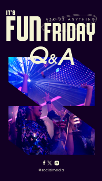 Friday Party Q&A Instagram Reel Design