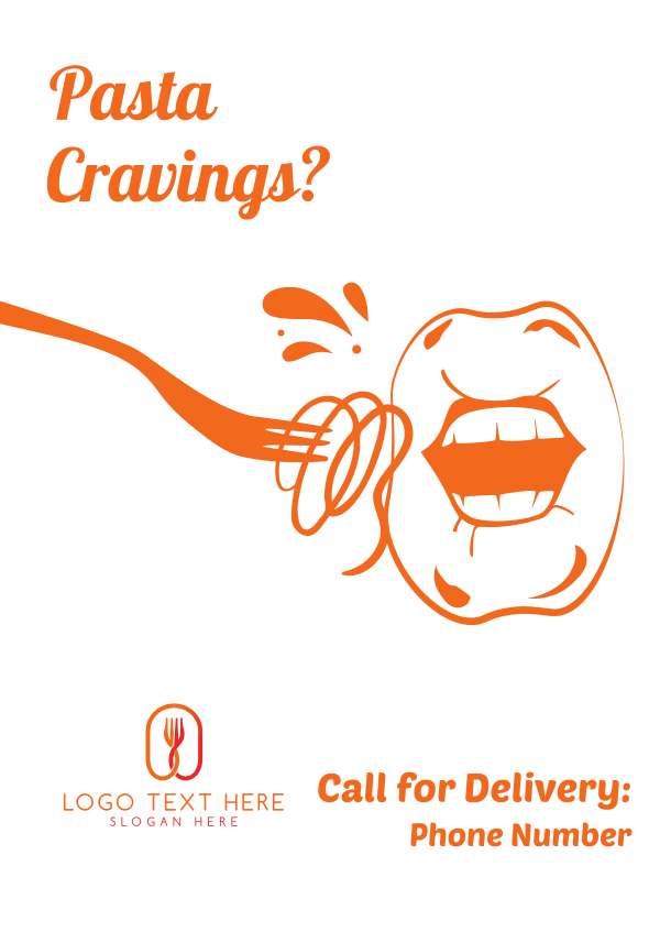 Pasta Cravings  Poster Design Image Preview