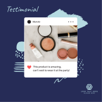Testimonial  Review Instagram Post Design