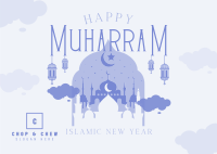 Peaceful and Happy Muharram Postcard Image Preview