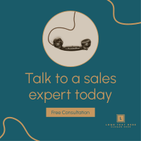 Talk To A Sales Expert Instagram Post Design