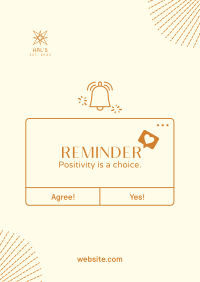 Choose Positive Notification Poster Image Preview