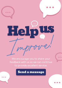 Bubbly Customer Feedback Flyer Image Preview