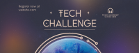 Minimalist Tech Challenge Facebook Cover Image Preview