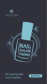 Nail Salon Discount Facebook Story Design