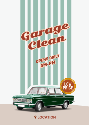 Garage Clean Poster Image Preview