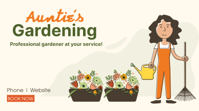 Auntie's Gardening Facebook event cover Image Preview