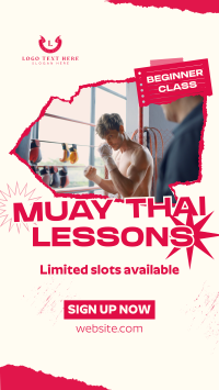 Muay Thai Lessons Instagram Reel Design