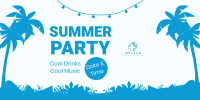 Summer Night Party Twitter post Image Preview