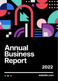Annual Business Report Bauhaus Poster Design