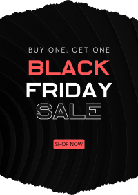 Black Friday Paper Cut Poster Image Preview