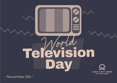 World Television Day Postcard Image Preview