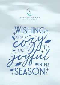 Snow Winter Greeting  Flyer Image Preview