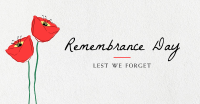 Simple Remembrance Day Facebook ad Image Preview