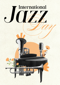 Modern International Jazz Day Poster Image Preview