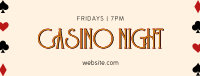 Casino Night Elegant Facebook Cover Image Preview