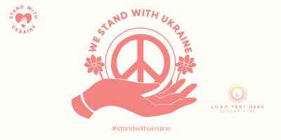 Ukraine Peace Hand Twitter post Image Preview